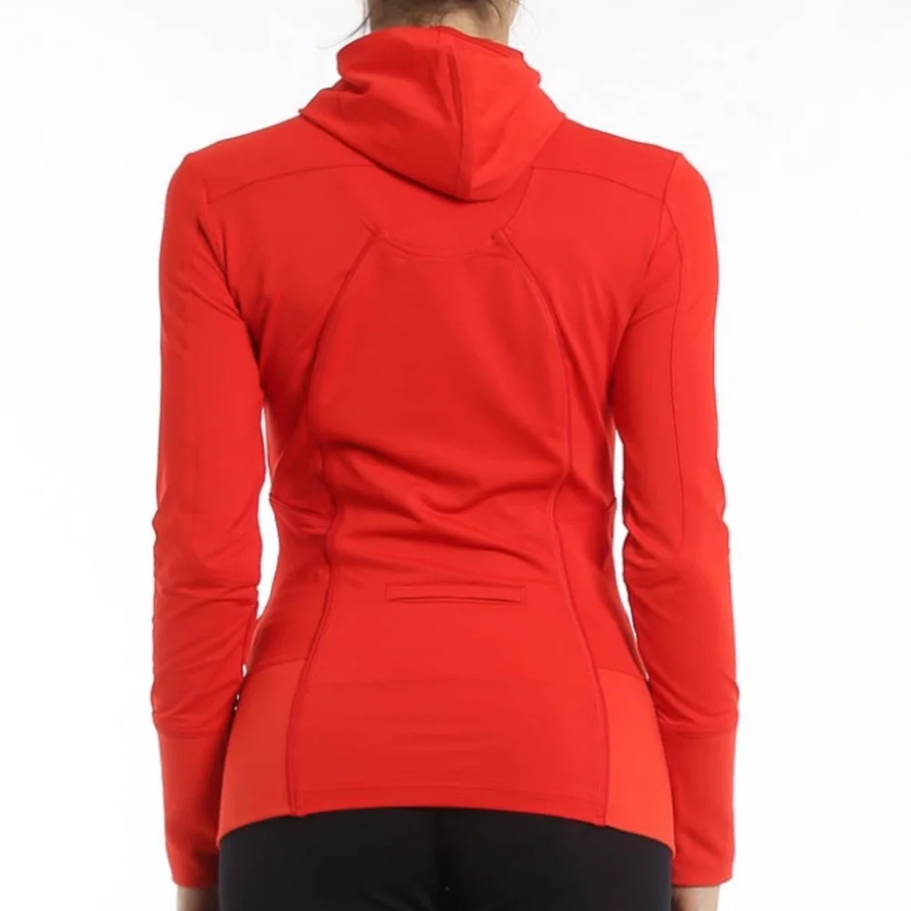 Adidas by Stella McCartney Red Activewear Top Logo Size M Orange Red Workout